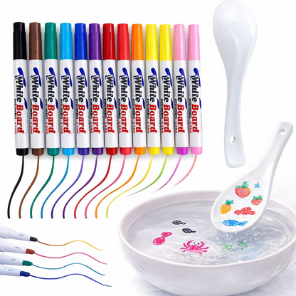 Rotuladores mágicos de tinta flotante 12uds Kidsy®